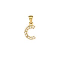1 Piece Stainless Steel Artificial Pearls Zircon 18K Gold Plated Inlay Polished Pendant sku image 39