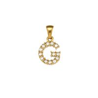 1 Piece Stainless Steel Artificial Pearls Zircon 18K Gold Plated Inlay Polished Pendant sku image 5