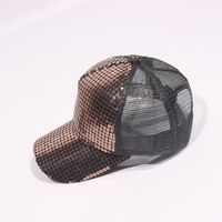 Unisex Casual Korean Style Geometric Sequins Patchwork Curved Eaves Baseball Cap sku image 4