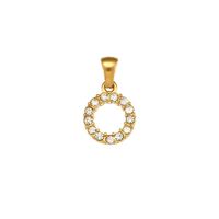 1 Piece Stainless Steel Artificial Pearls Zircon 18K Gold Plated Inlay Polished Pendant sku image 11