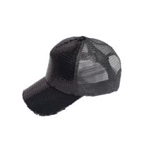 Unisex Casual Korean Style Geometric Sequins Patchwork Curved Eaves Baseball Cap main image 4