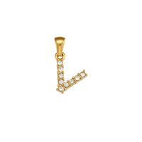 1 Piece Stainless Steel Artificial Pearls Zircon 18K Gold Plated Inlay Polished Pendant sku image 19