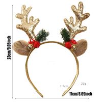 Cartoon Style Cute Christmas Antlers Cloth Hair Band main image 4