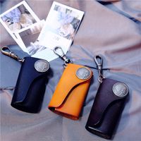 Unisex Solid Color Leather Buckle Coin Purse main image 5