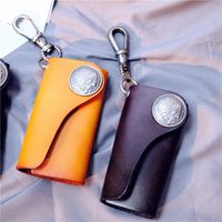 Unisex Solid Color Leather Buckle Coin Purse main image 4