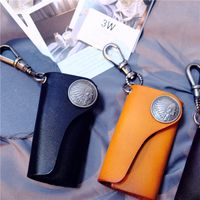 Unisex Solid Color Leather Buckle Coin Purse main image 3