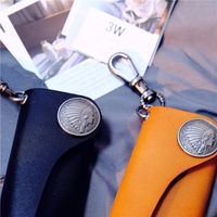 Unisex Solid Color Leather Buckle Coin Purse main image 2