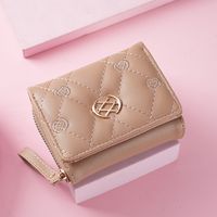 Women's Plaid Pu Leather Zipper Buckle Wallets sku image 5