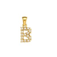 1 Piece Stainless Steel Artificial Pearls Zircon 18K Gold Plated Inlay Polished Pendant sku image 23