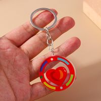 Romantic Heart Shape Zinc Alloy Valentine's Day Keychain main image 6