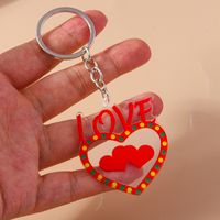 Romantic Heart Shape Zinc Alloy Valentine's Day Keychain main image 4