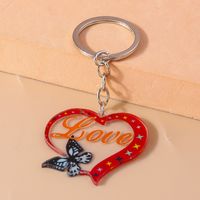 Romantic Heart Shape Zinc Alloy Valentine's Day Keychain main image 9