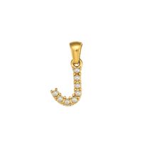 1 Piece Stainless Steel Artificial Pearls Zircon 18K Gold Plated Inlay Polished Pendant sku image 30