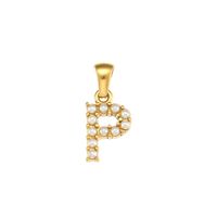1 Piece Stainless Steel Artificial Pearls Zircon 18K Gold Plated Inlay Polished Pendant sku image 32