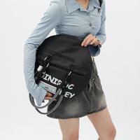 Women's Nylon Letter Streetwear Round Zipper Shoulder Bag main image 3