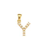 1 Piece Stainless Steel Artificial Pearls Zircon 18K Gold Plated Inlay Polished Pendant sku image 38