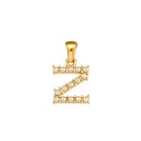 1 Piece Stainless Steel Artificial Pearls Zircon 18K Gold Plated Inlay Polished Pendant sku image 44