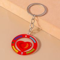 Romantic Heart Shape Zinc Alloy Valentine's Day Keychain sku image 1