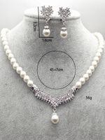 Simple Style Round Alloy Inlay Rhinestones Women's Jewelry Set main image 2