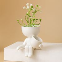 Classic Style Solid Color Ceramics Vase Artificial Decorations main image 6