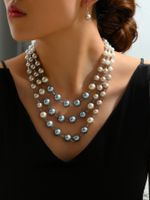 Simple Style Classic Style Round Plastic Beaded Women's Jewelry Set sku image 1