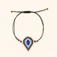 Vintage Style Devil's Eye Heart Shape Crown Seed Bead Women's Bracelets sku image 21