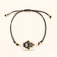 Vintage Style Devil's Eye Heart Shape Crown Seed Bead Women's Bracelets sku image 37