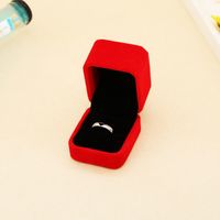 Simple Style Commute Solid Color Plastic Cloth Jewelry Boxes sku image 10