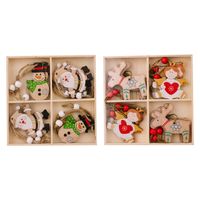 Christmas Cartoon Style Snowman Wood Indoor Party Festival Hanging Ornaments main image 4