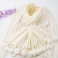 Women's Casual Simple Style Solid Color Imitation Cashmere Scarf sku image 6