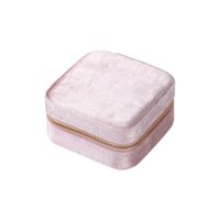 Vacation Solid Color Velvet Jewelry Boxes Makeup Bags main image 2