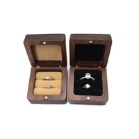 Retro Roman Style Solid Color Wood Jewelry Boxes main image 1