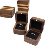 Simple Style Classic Style Solid Color Wood Jewelry Boxes main image 1