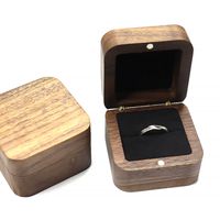 Simple Style Classic Style Solid Color Wood Jewelry Boxes main image 3