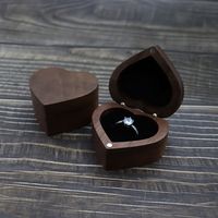 Elegant Heart Shape Wood Jewelry Boxes main image 3