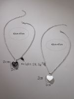 Simple Style Commute Heart Shape Gem Chain Unisex Necklace sku image 1