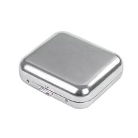 Stainless Steel Square Silver Simple Portable Mini Ashtray main image 5