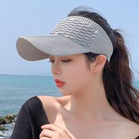 Women's Elegant Basic Simple Style Solid Color Curved Eaves Sun Hat main image 1