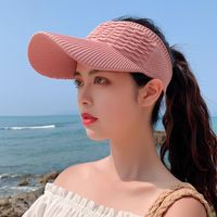 Women's Elegant Basic Simple Style Solid Color Curved Eaves Sun Hat main image 4
