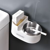Casual Solid Color Stainless Steel Ashtray Ashtray main image 2