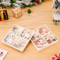 Christmas Cartoon Style Snowman Wood Indoor Party Festival Hanging Ornaments main image 2
