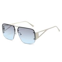 Classic Style Geometric Pc Square Full Frame Men's Sunglasses sku image 4