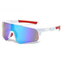 Casual Color Block Pc Special-shaped Mirror Ring Full Frame Sports Sunglasses main image 2
