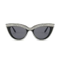 Elegant Lady Geometric Pc Cat Eye Diamond Full Frame Women's Sunglasses sku image 1
