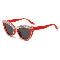 Elegant Lady Geometric Pc Cat Eye Diamond Full Frame Women's Sunglasses sku image 3