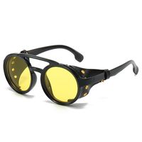 Streetwear Geometric Pc Round Frame Full Frame Men's Sunglasses sku image 3