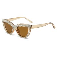 Elegant Lady Geometric Pc Cat Eye Diamond Full Frame Women's Sunglasses sku image 2