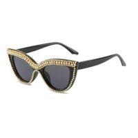 Elegant Lady Geometric Pc Cat Eye Diamond Full Frame Women's Sunglasses sku image 6