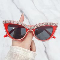 Elegant Lady Geometric Pc Cat Eye Diamond Full Frame Women's Sunglasses main image 3
