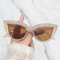 Elegant Lady Geometric Pc Cat Eye Diamond Full Frame Women's Sunglasses main image 1